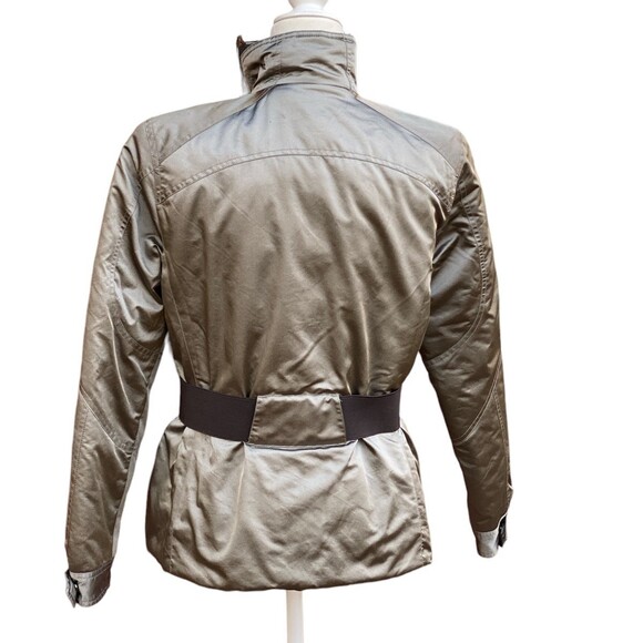 Lauren Ralph Lauren Active Silver/Gray Jacket Zipper/Snaps/Belt front closure M - Picture 3 of 11